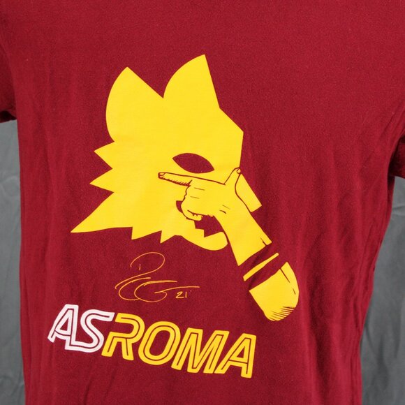 AS Roma Shirt - Paulo Dybala team logo graphic - Men's Large - Picture 2 of 8
